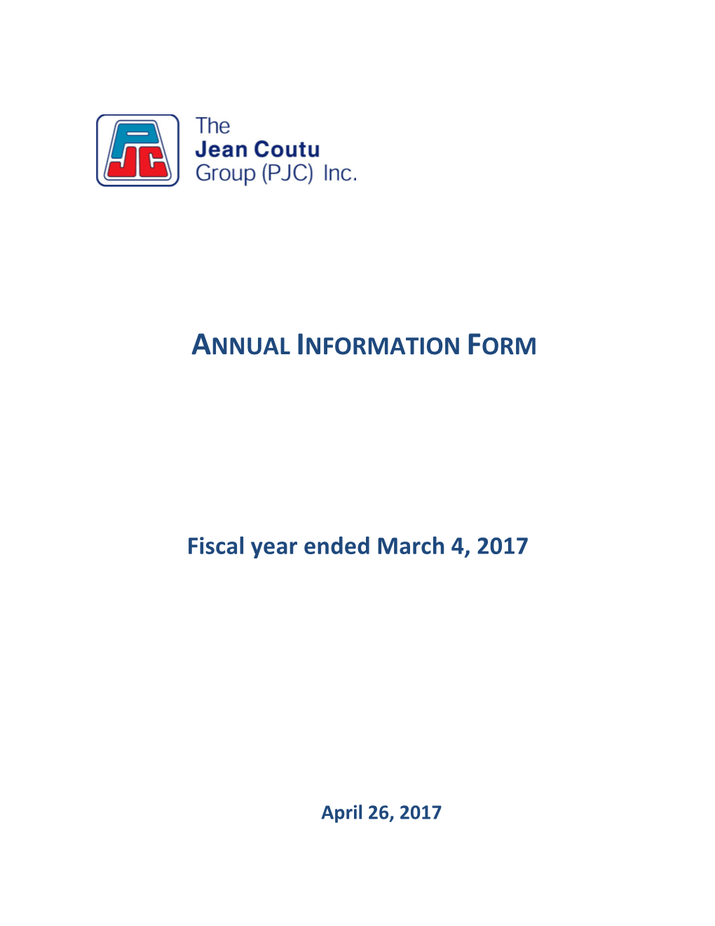 Annual Information Form