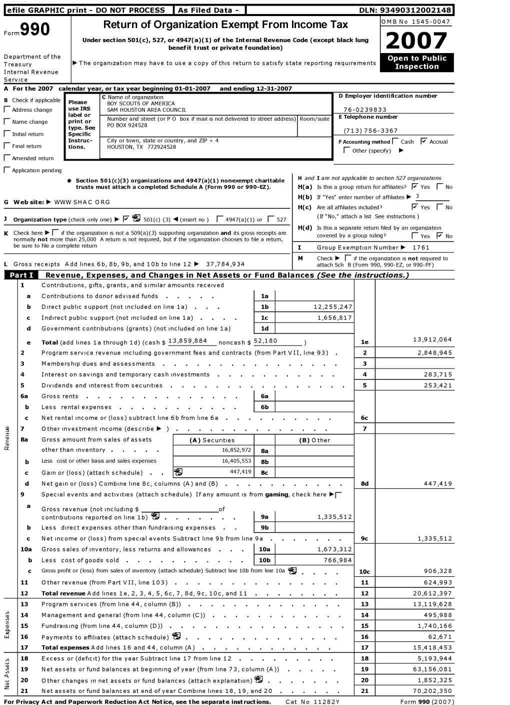 Return of Organization Exempt from Income