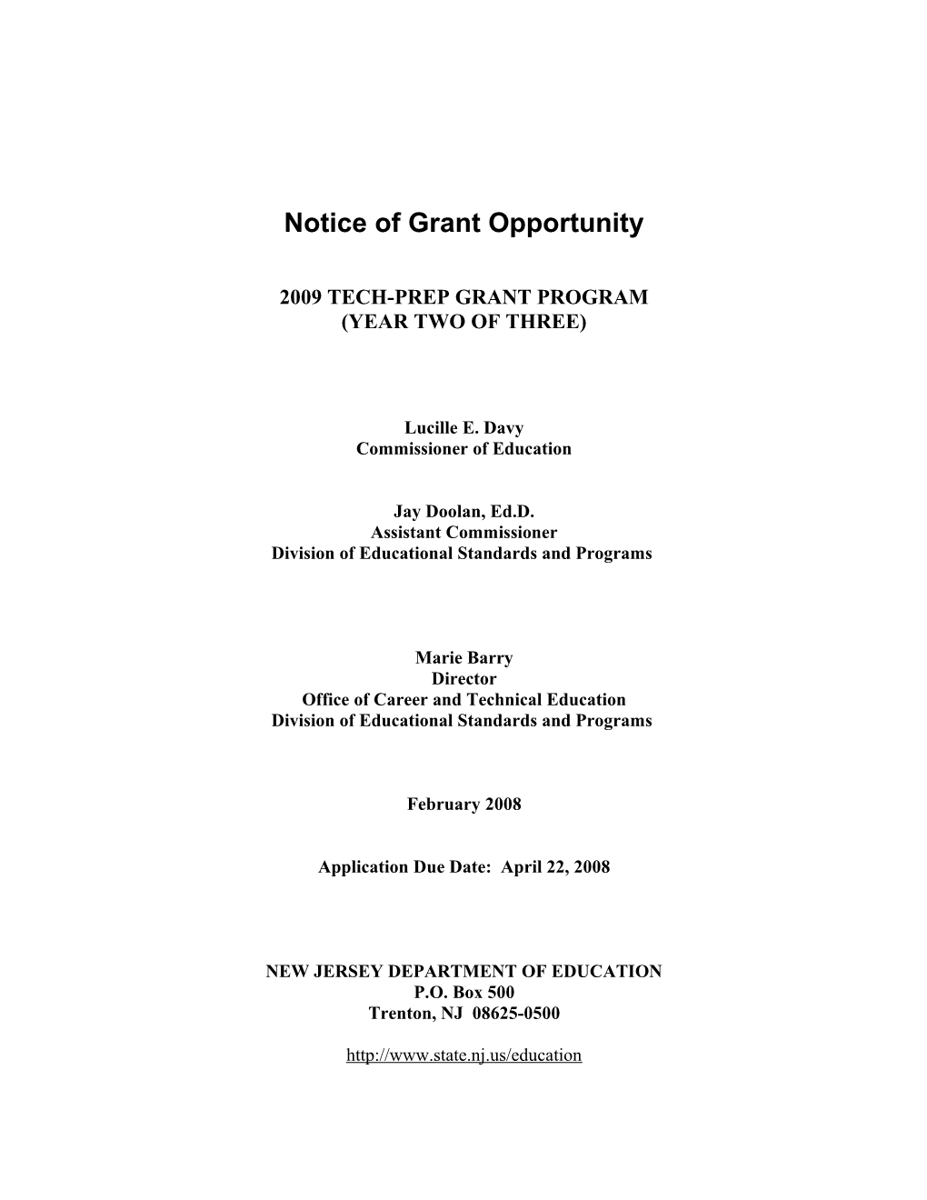 Section Ii: Grant Program Information s4