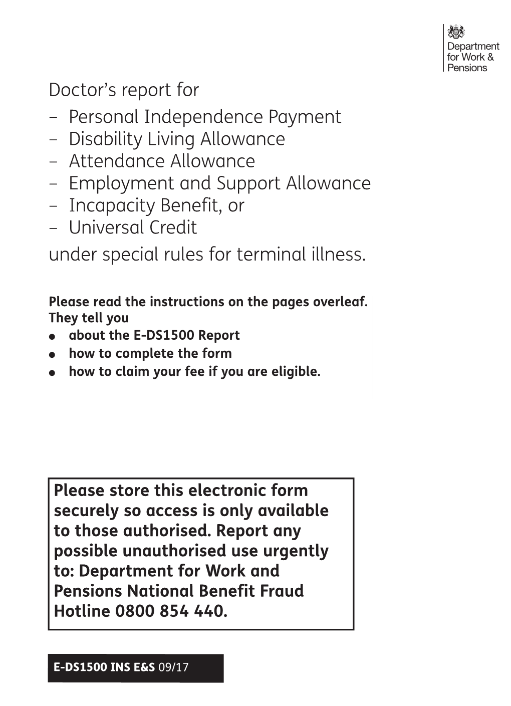 Disability Living Allowance – Attendance Allowance – Employment