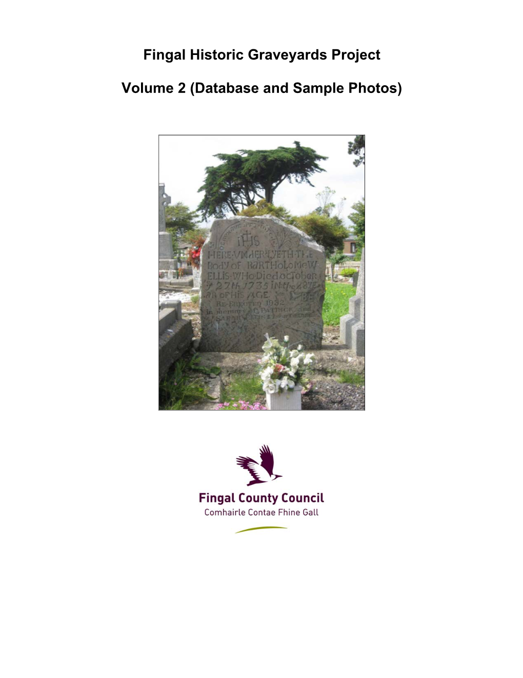 Fingal Historic Graveyards Project Volume 2