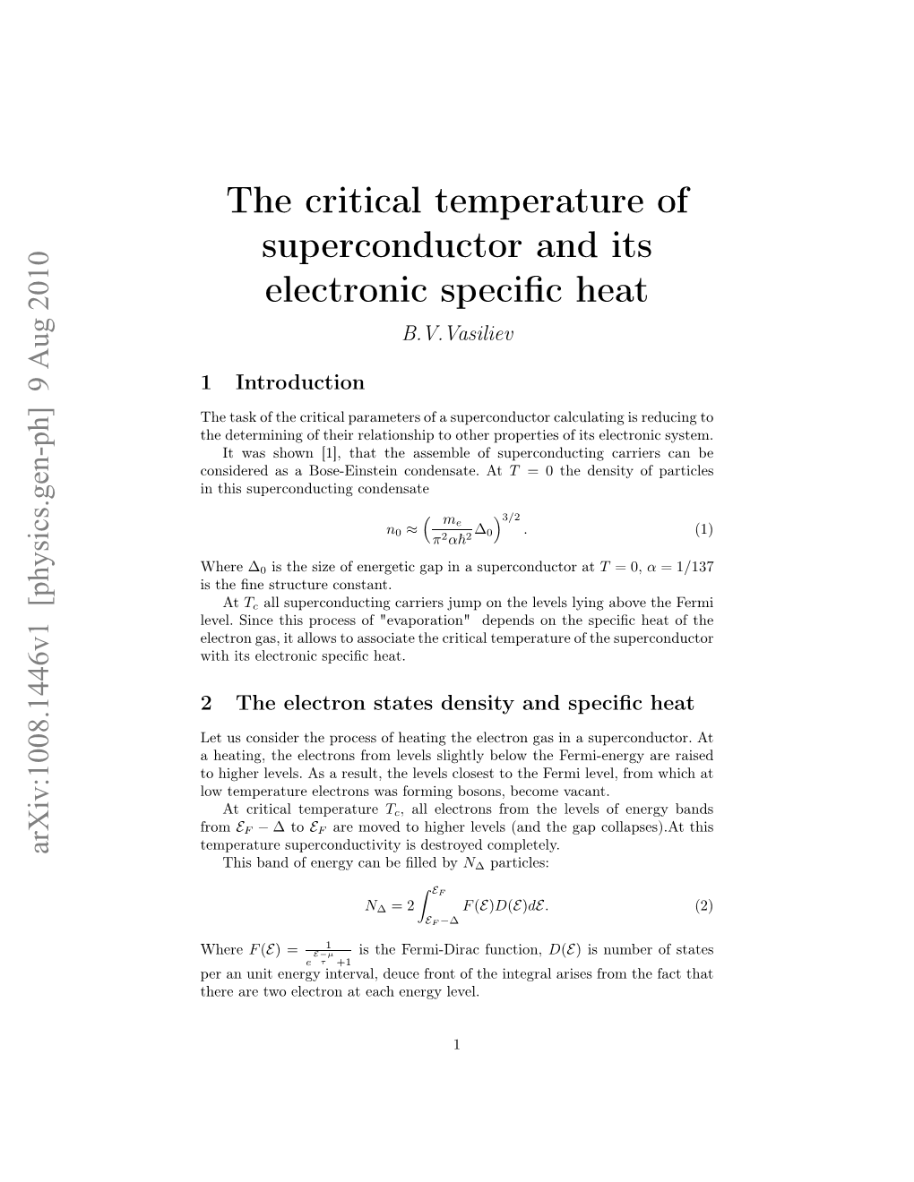 The Critical Temperature of Superconductor and Its Electronic