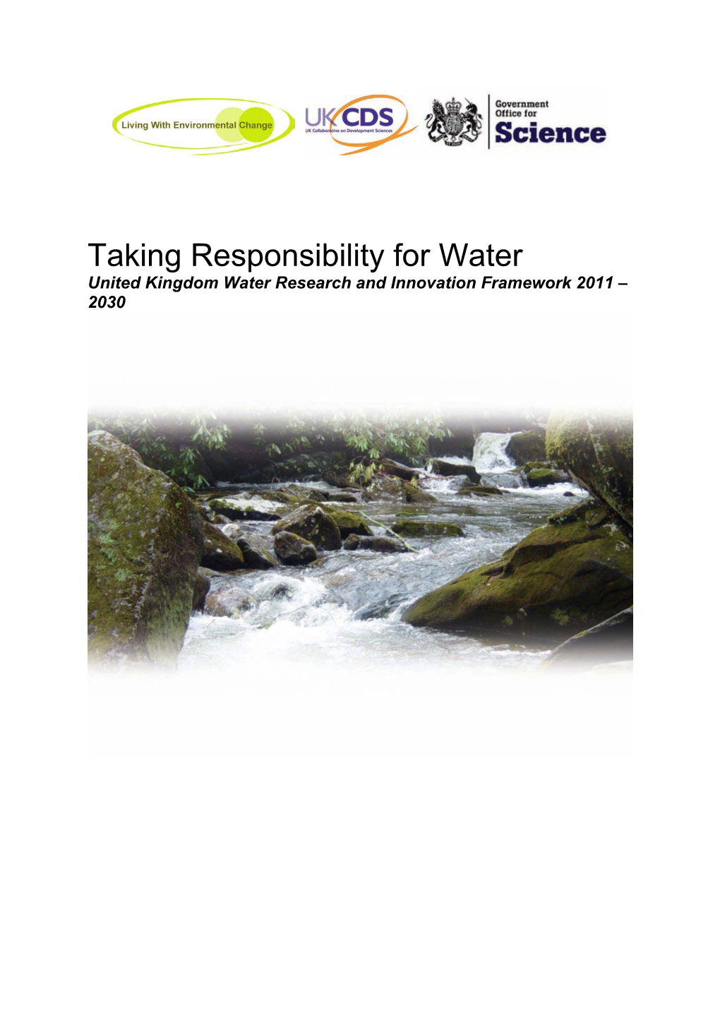 UK Water Research and Innovation Framework 2011 to 2030