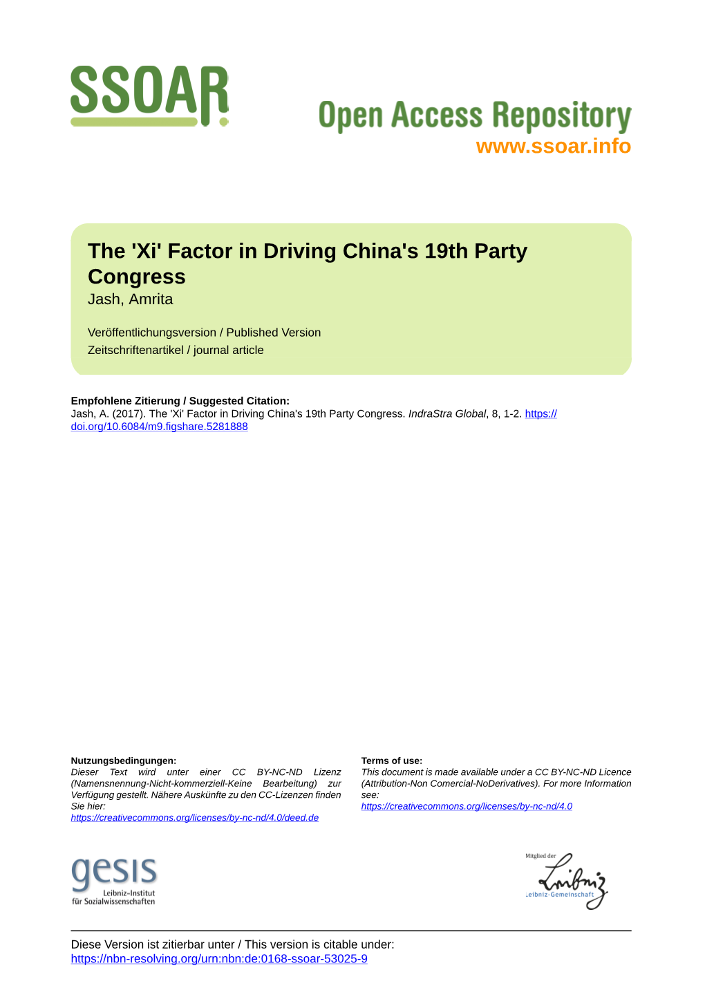 The "Xi" Factor in Driving China's 19Th Party Congress