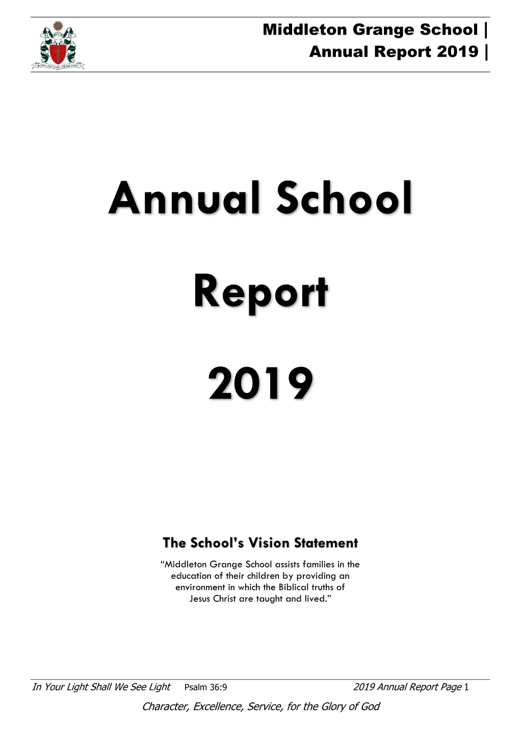 Middleton Grange School | Annual Report 2019