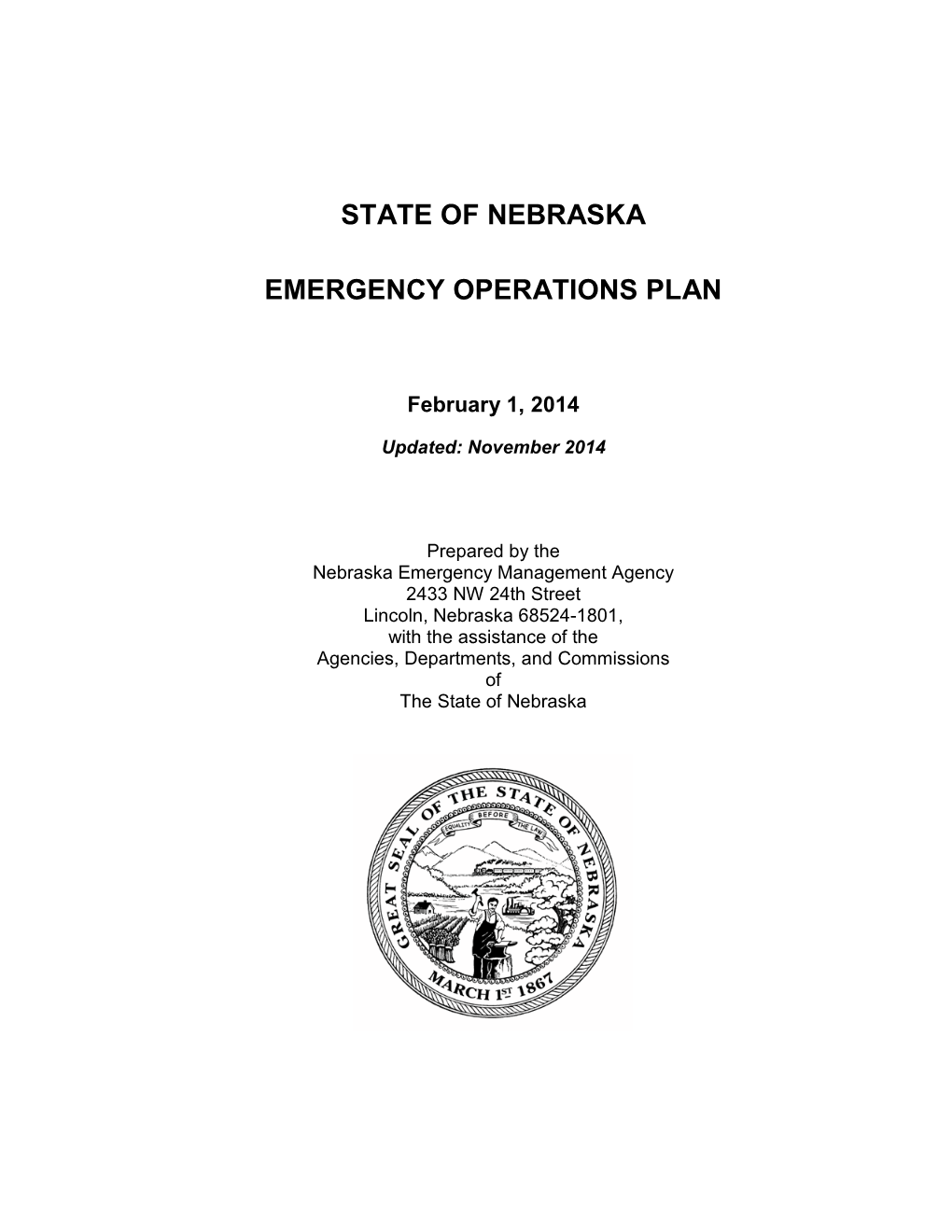 State of Nebraska Emergency Operations Plan