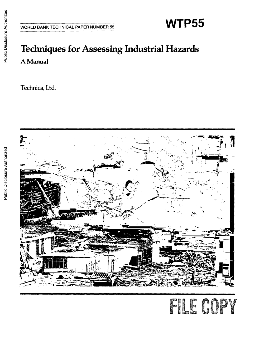 Techniques for Assessing Industrial Hazards a Manual Public Disclosure Authorized