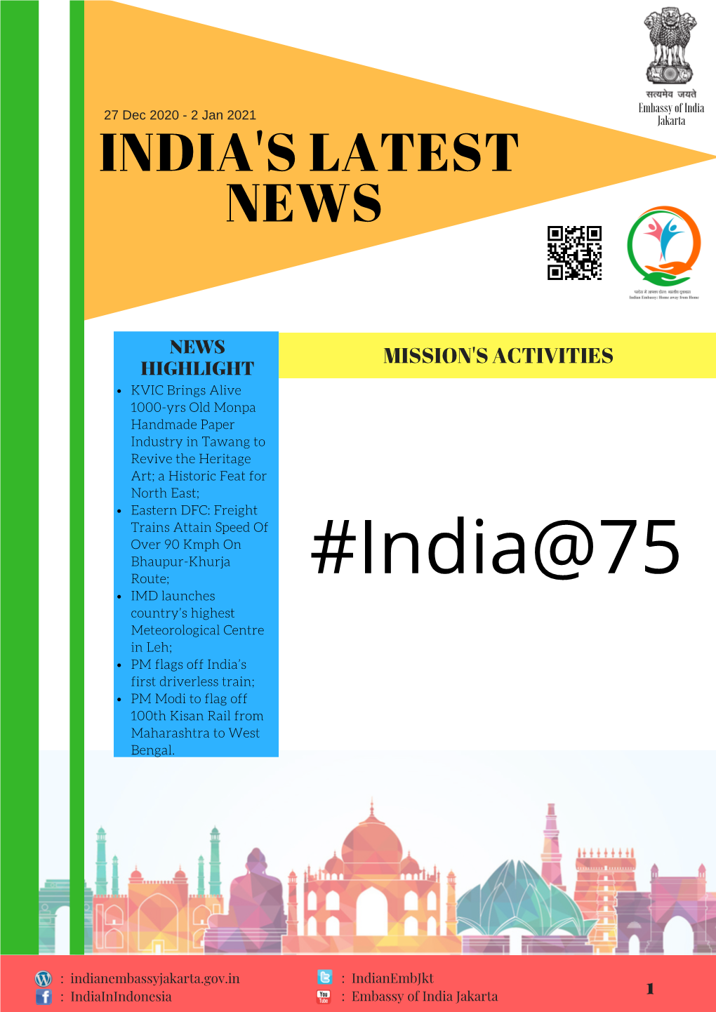 27 Dec 2020 - 2 Jan 2021 Jakarta INDIA's LATEST NEWS