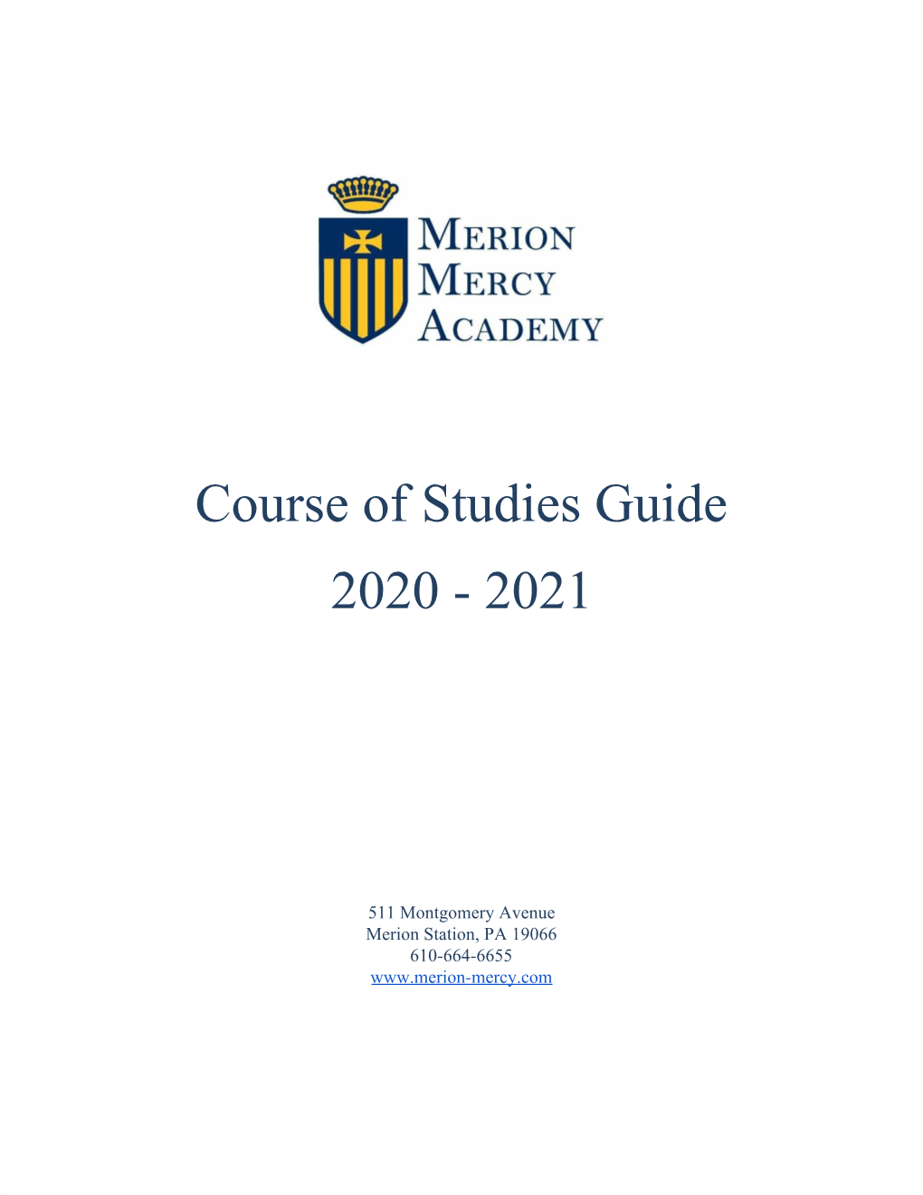 Course of Studies Guide 2020