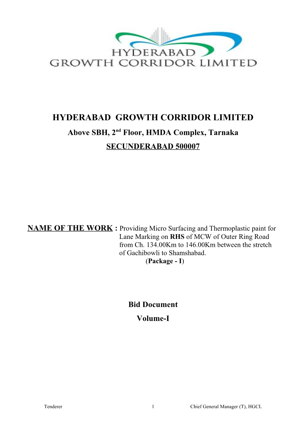 Hyderabad Growth Corridor Limited