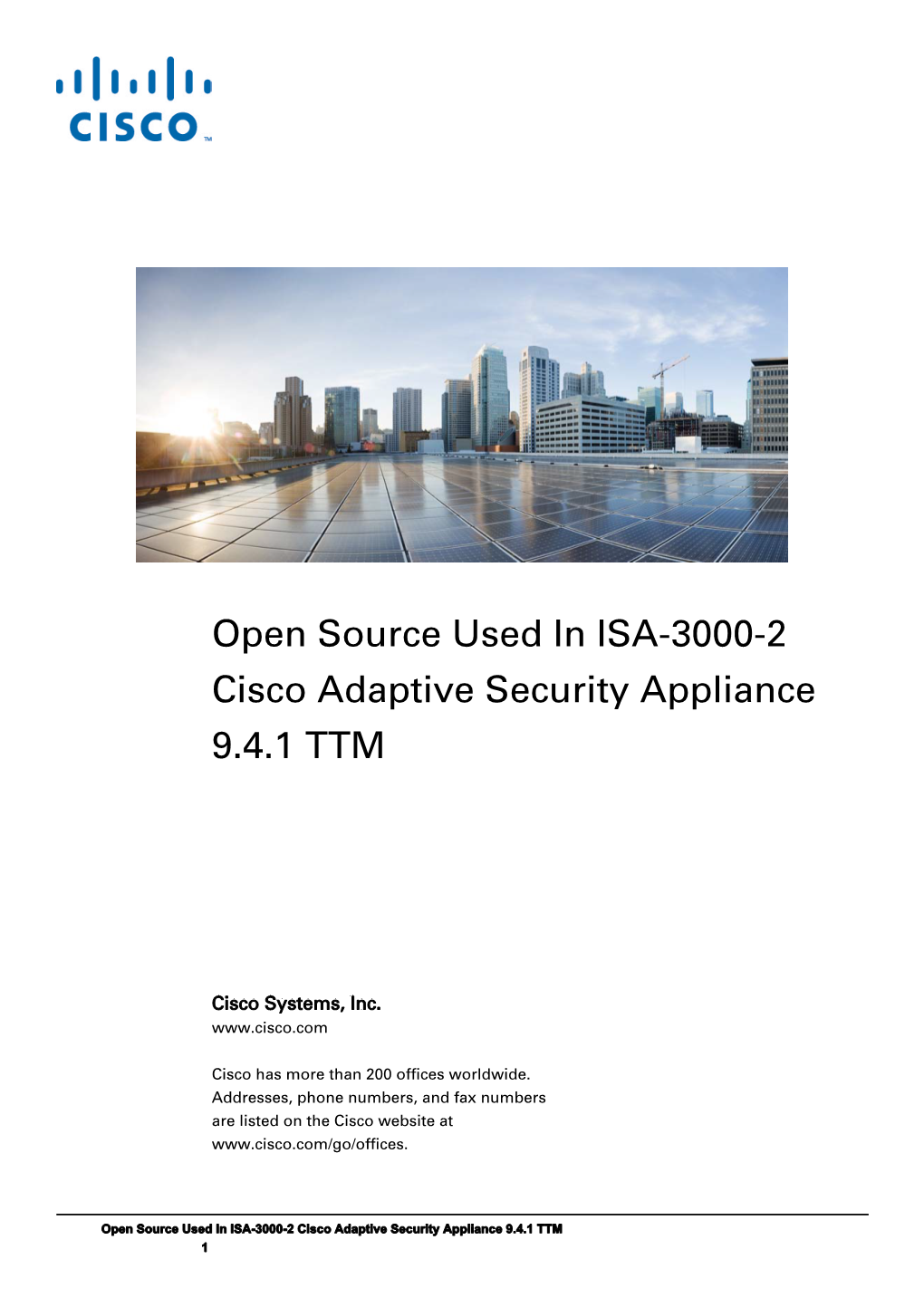 ISA 3000 Open Source Document