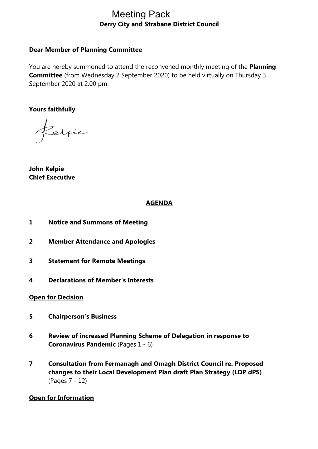 (Public Pack)Agenda Document for Planning Committee, 03/09/2020