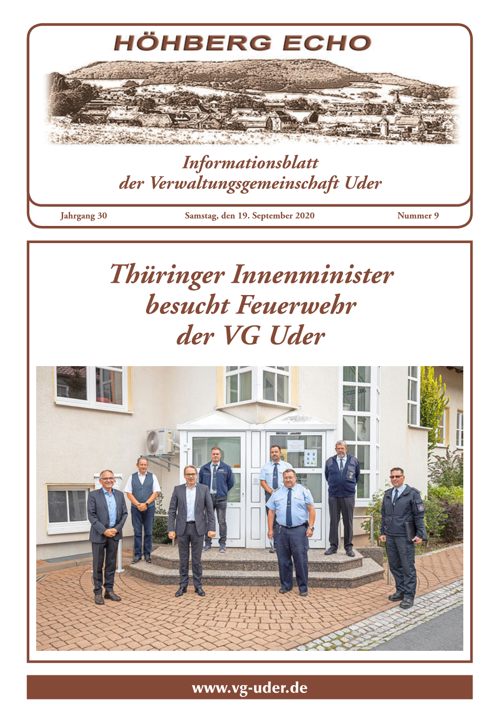 Thüringer Innenminister Besucht Feuerwehr Der VG Uder