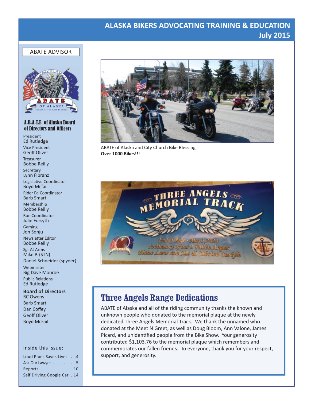 ABATE July Newsletter 2015