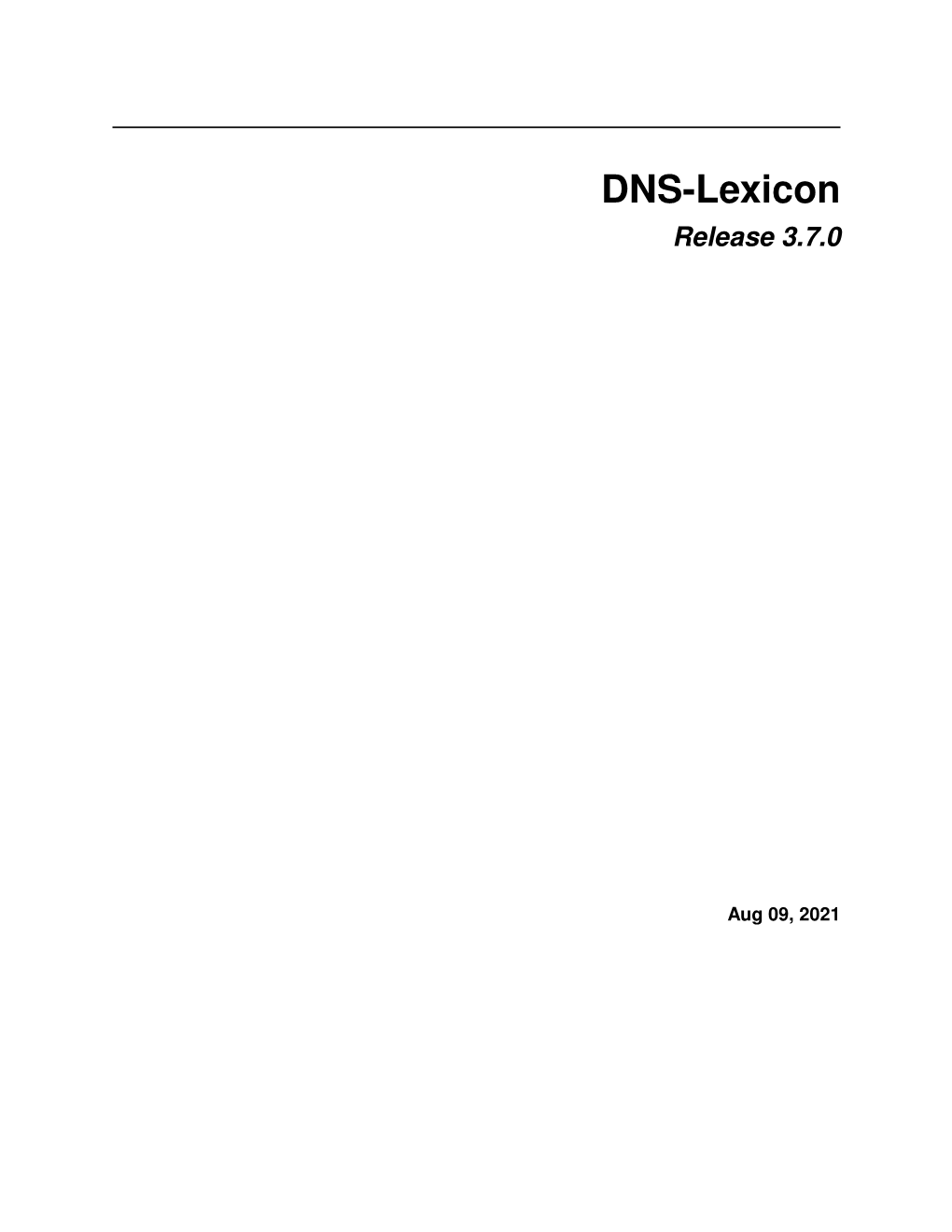 DNS-Lexicon Release 3.7.0