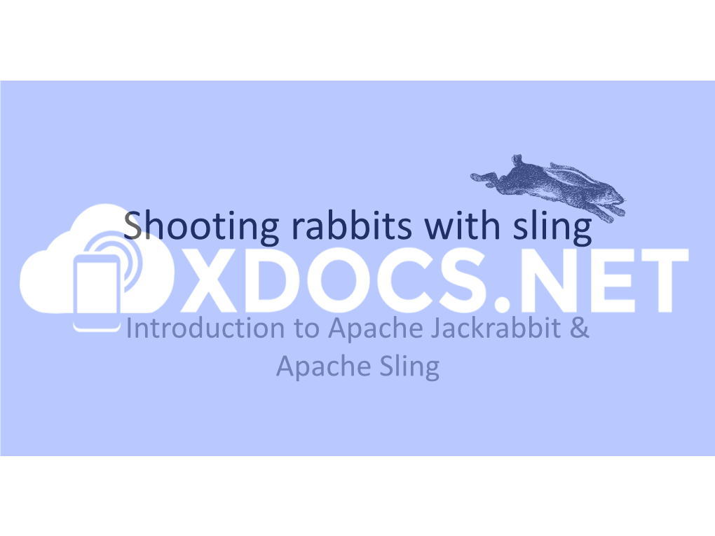Shooting Rabbits with Sling
