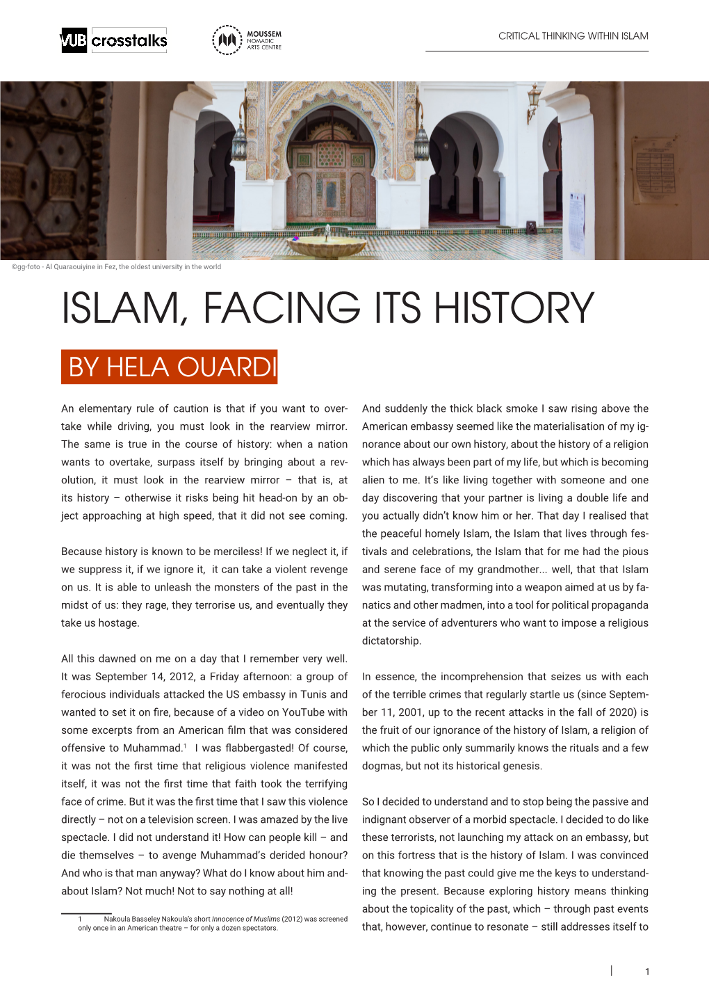 Islam, Facing Its History by Hela Ouardi