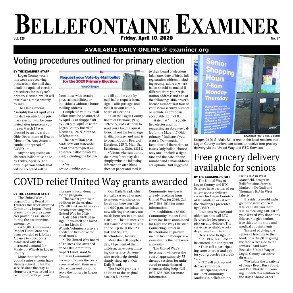 BELLEFONTAINE EXAMINER Vol