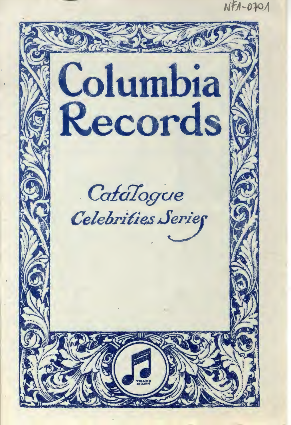 Columbia. Special Catalogue