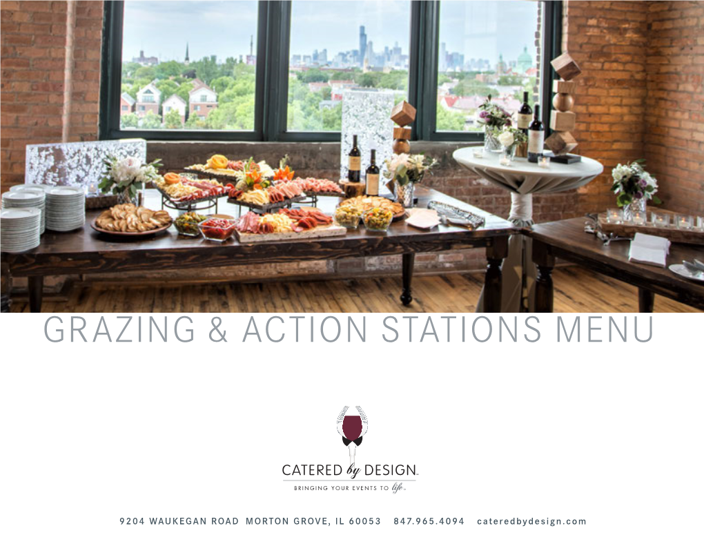Grazing & Action Stations Menu