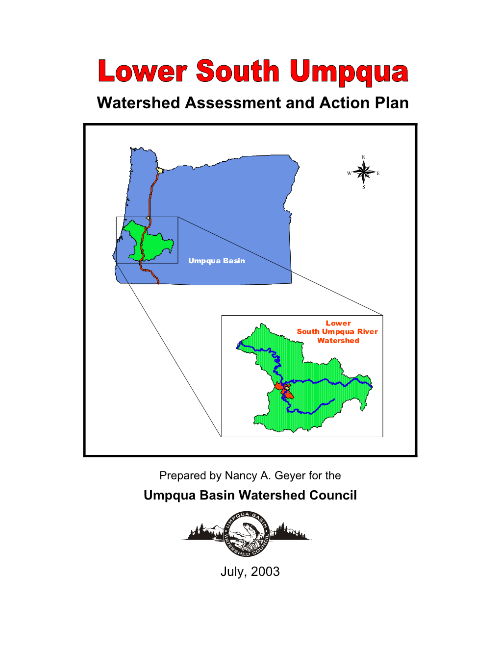 Lower South Umpqua Watershed Assessment and Action Plan