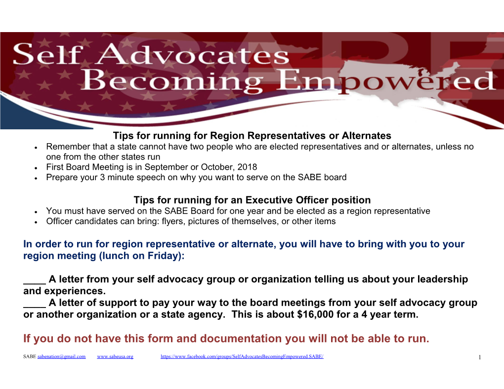 Tips for Running for an Executive Officer Position