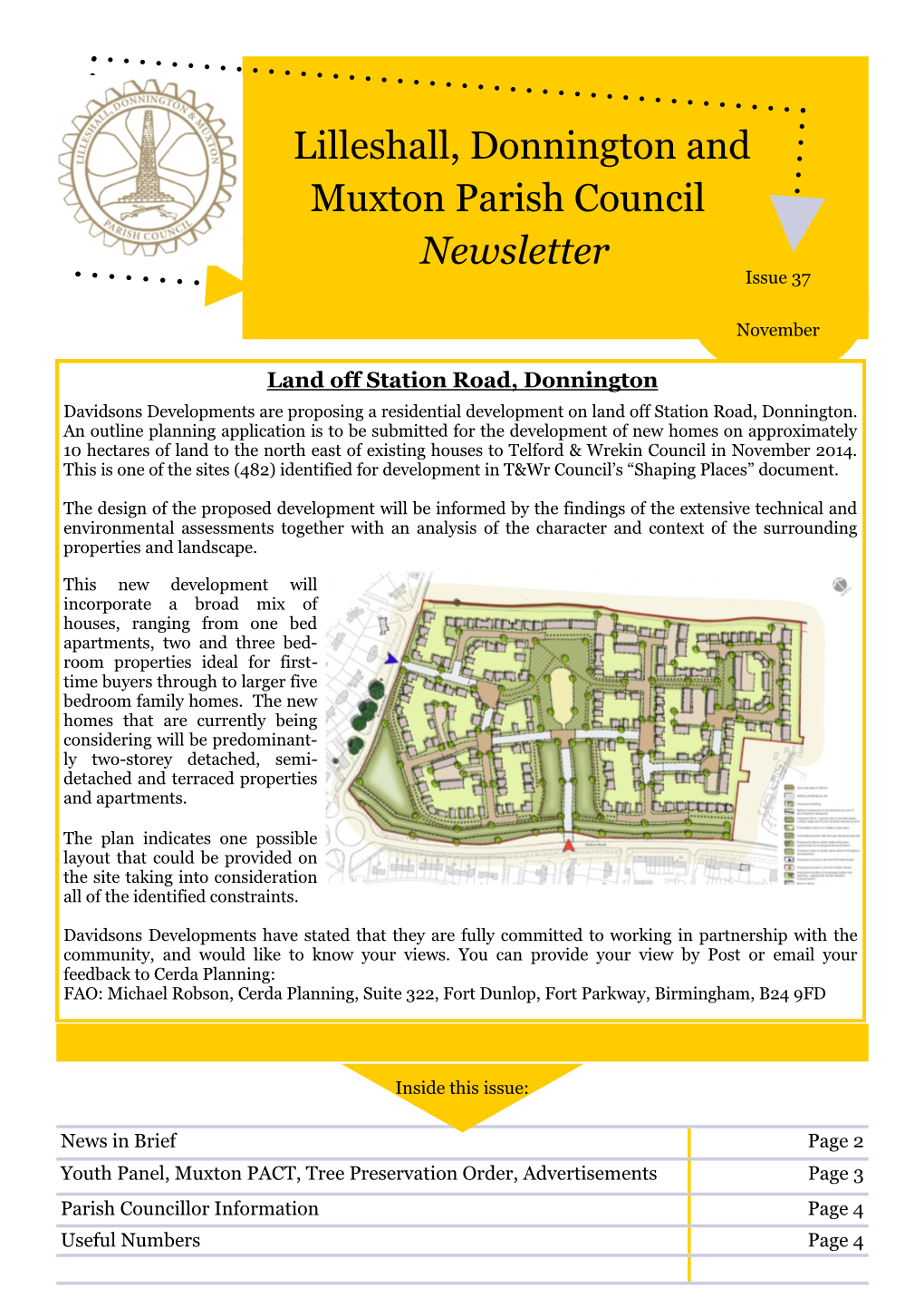 Lilleshall, Donnington and Muxton Parish Council Newsletter Issue 37