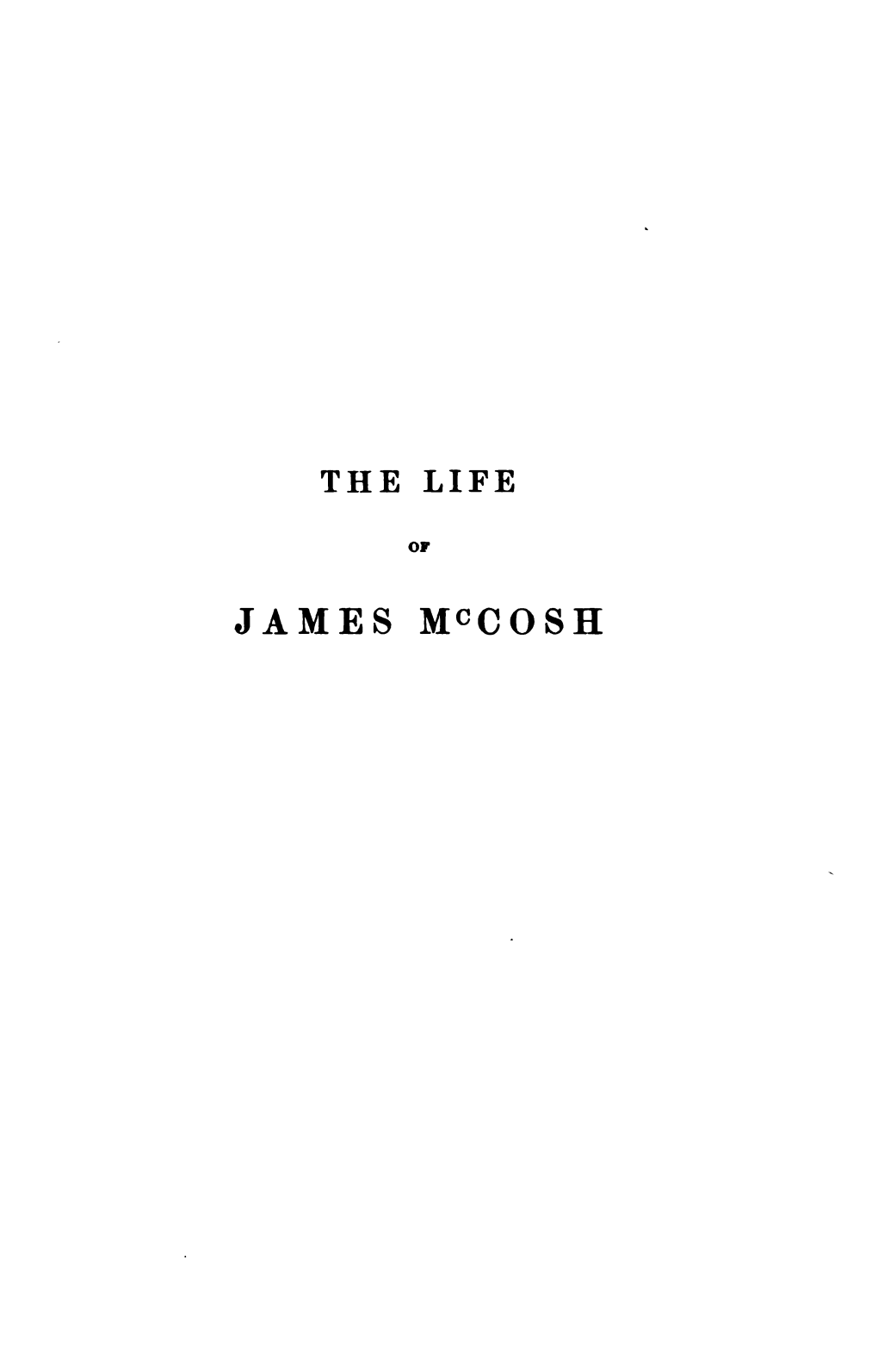 The Life of James Mccosh