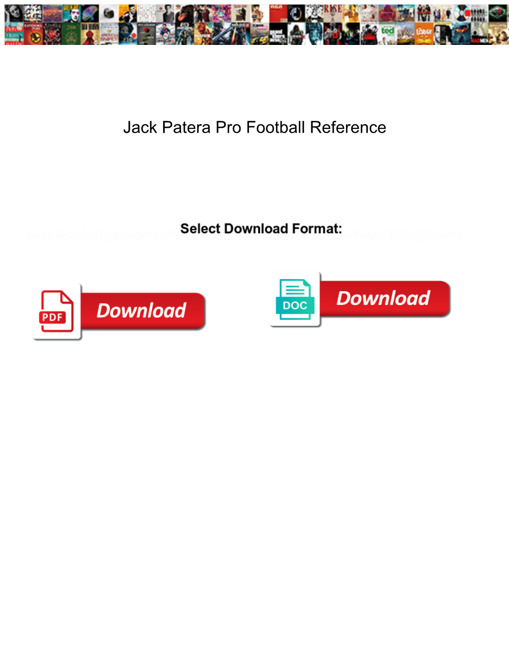Jack Patera Pro Football Reference