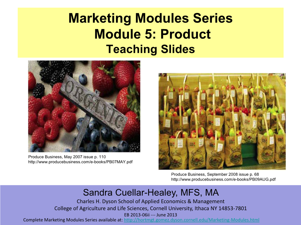 Marketing Module 5