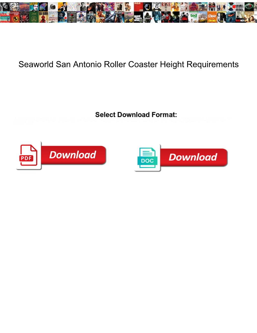 Seaworld San Antonio Roller Coaster Height Requirements