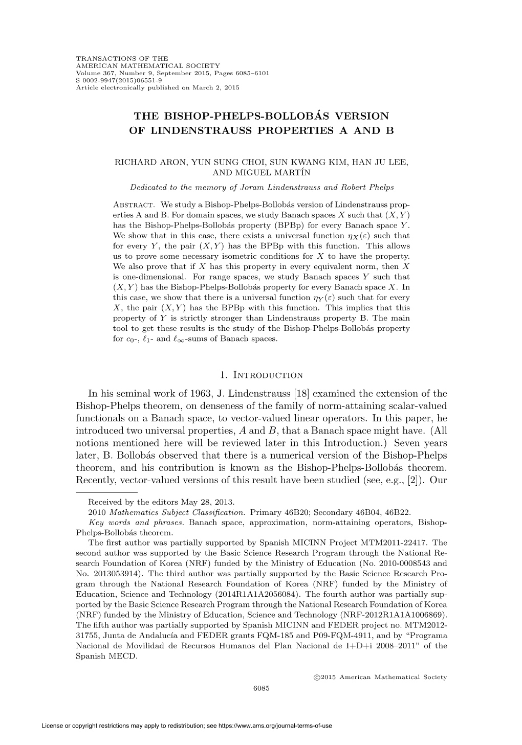 The Bishop-Phelps-Bollobás Version of Lindenstrauss Properties a and B