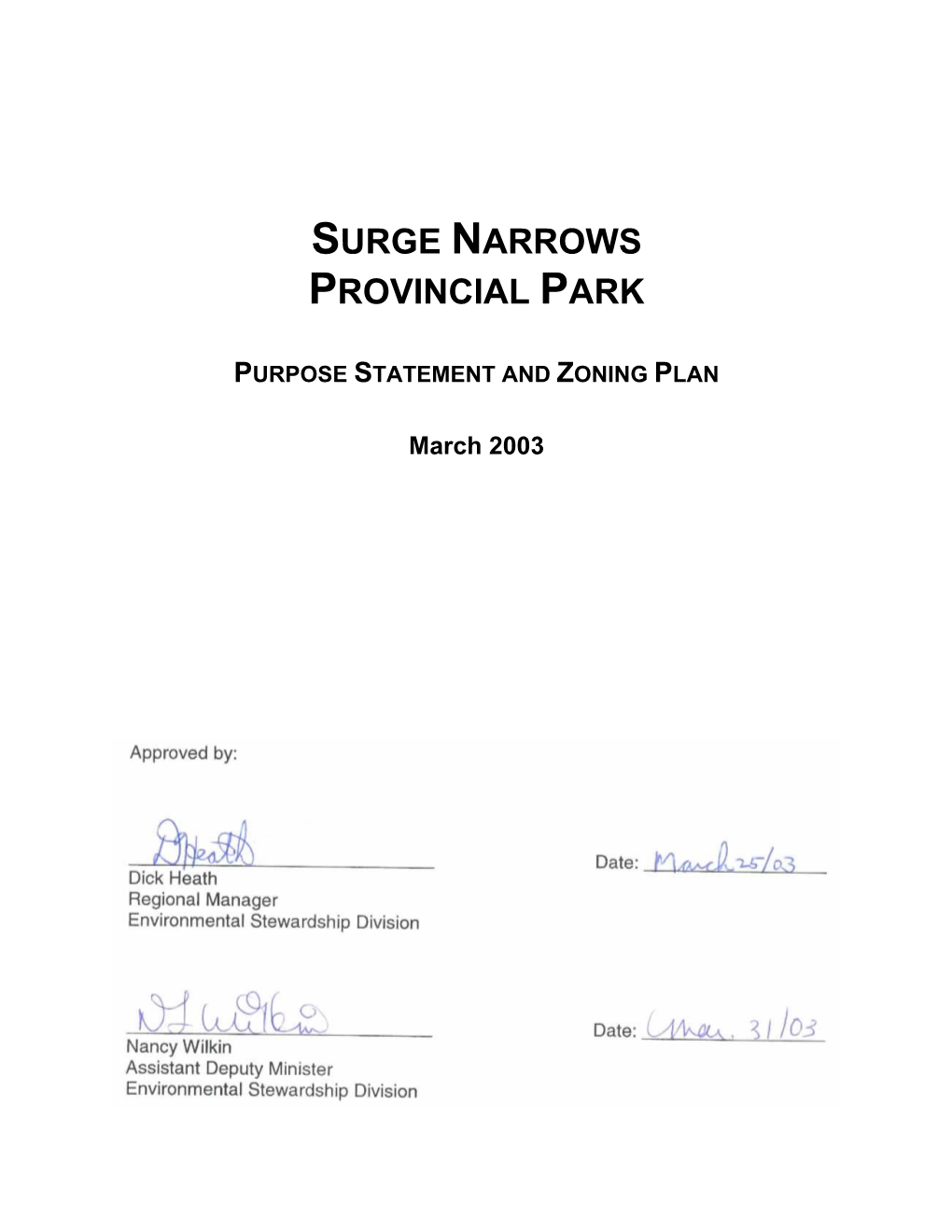 Surge Narrows Provincial Park