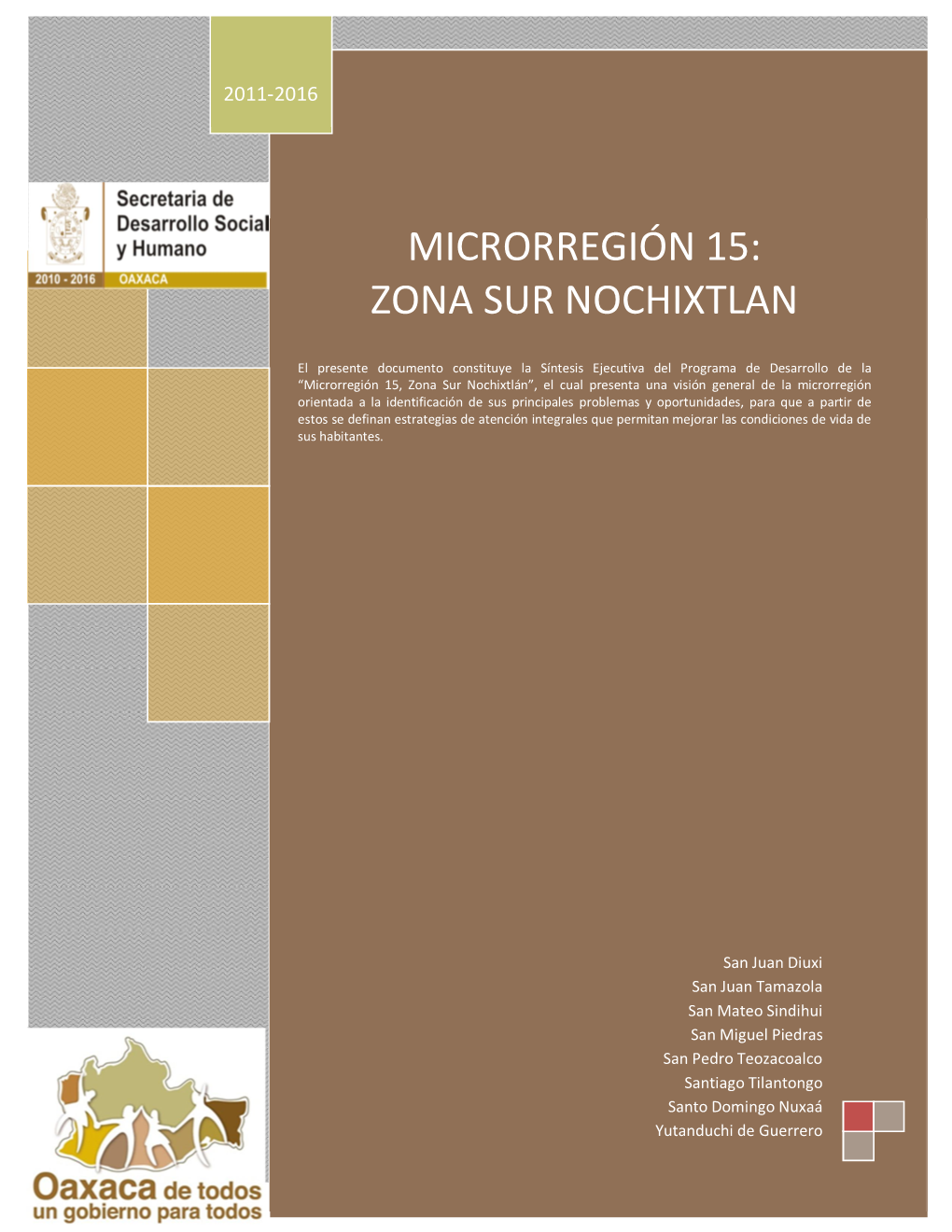 Microrregión 15: Zona Sur Nochixtlan