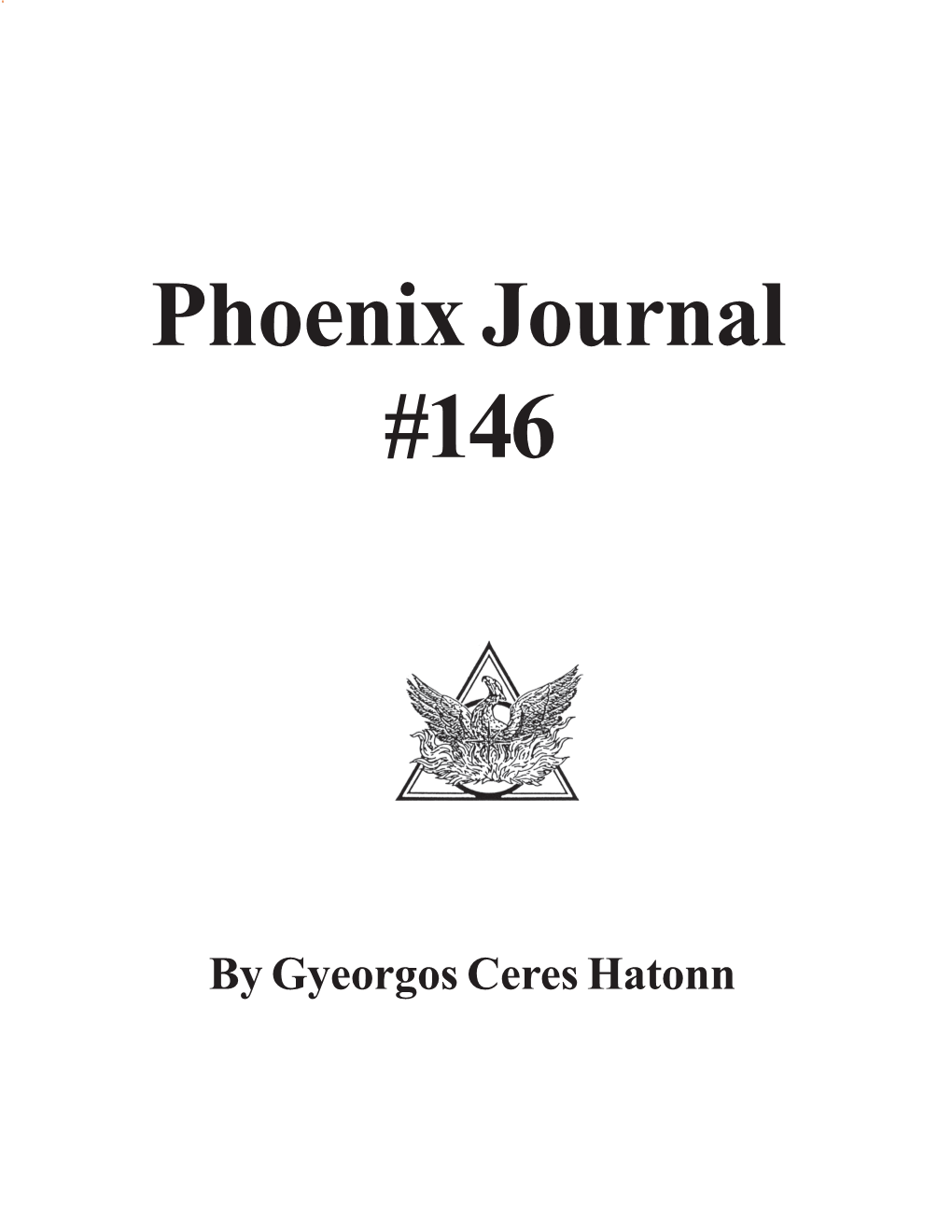 Phoenix Journal #146