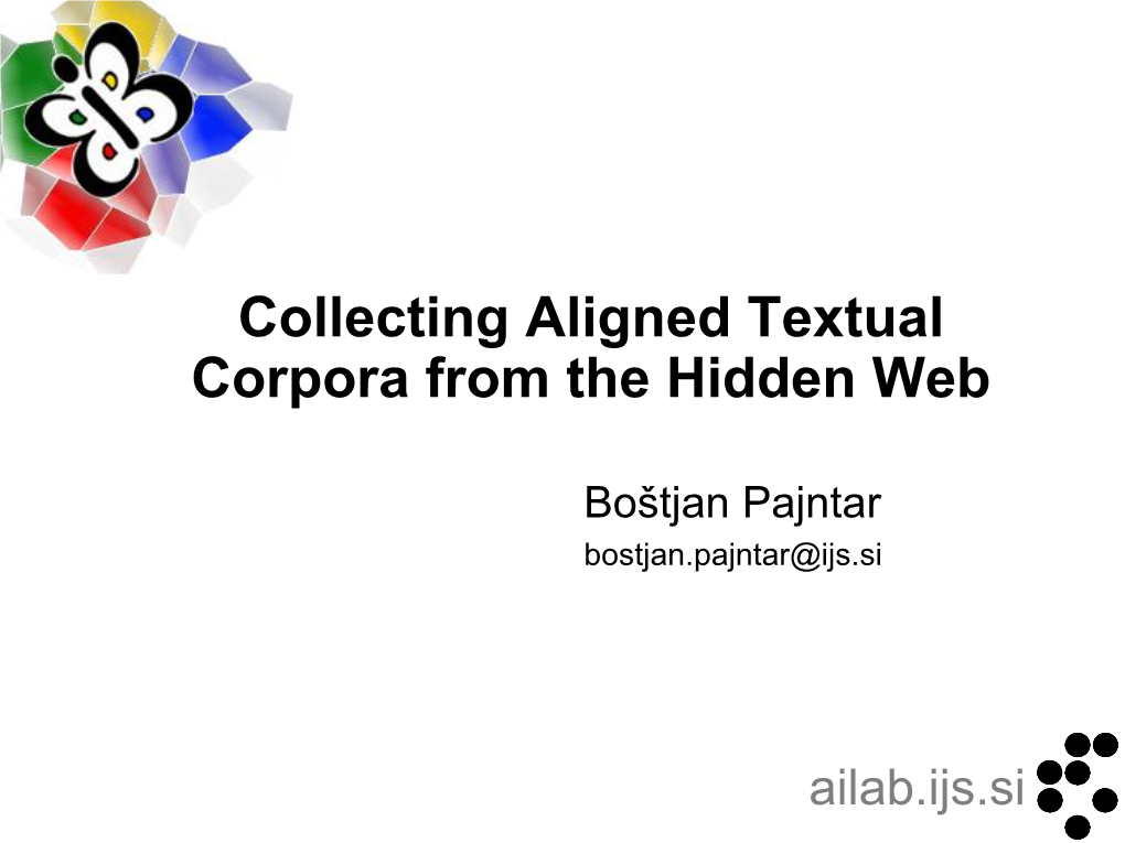 Collecting Aligned Textual Corpora from the Hidden Web