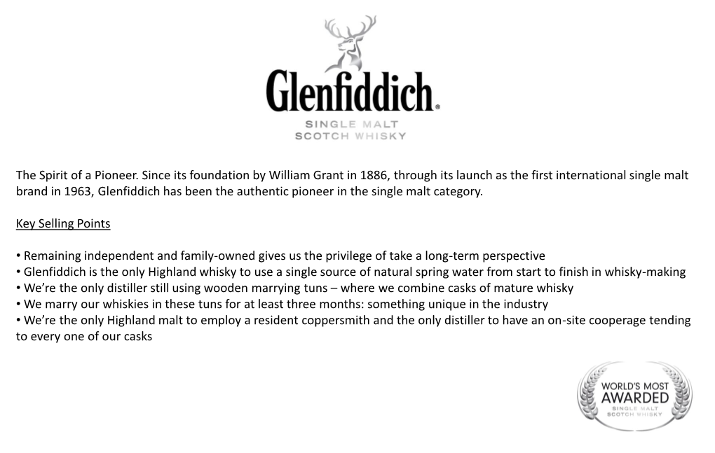 Glenfiddich – Tasting Notes