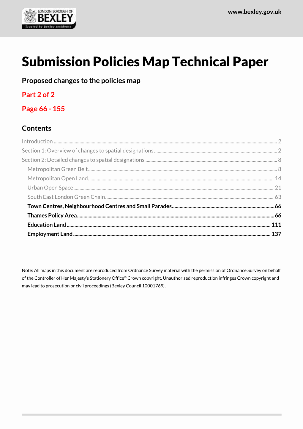 Submission Policies Map Technical Paper