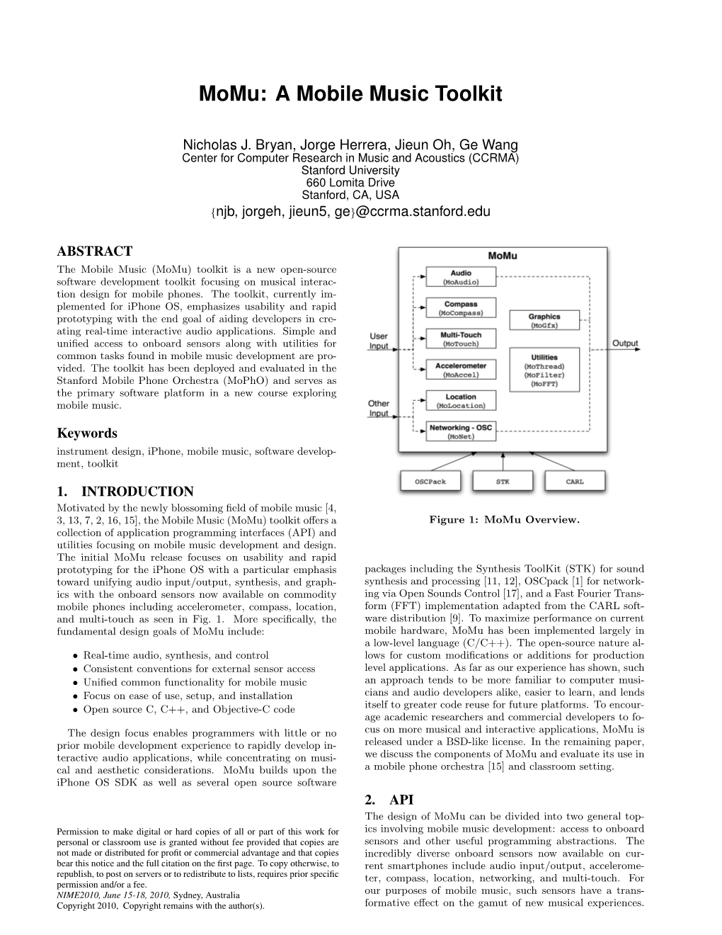 Momu: a Mobile Music Toolkit