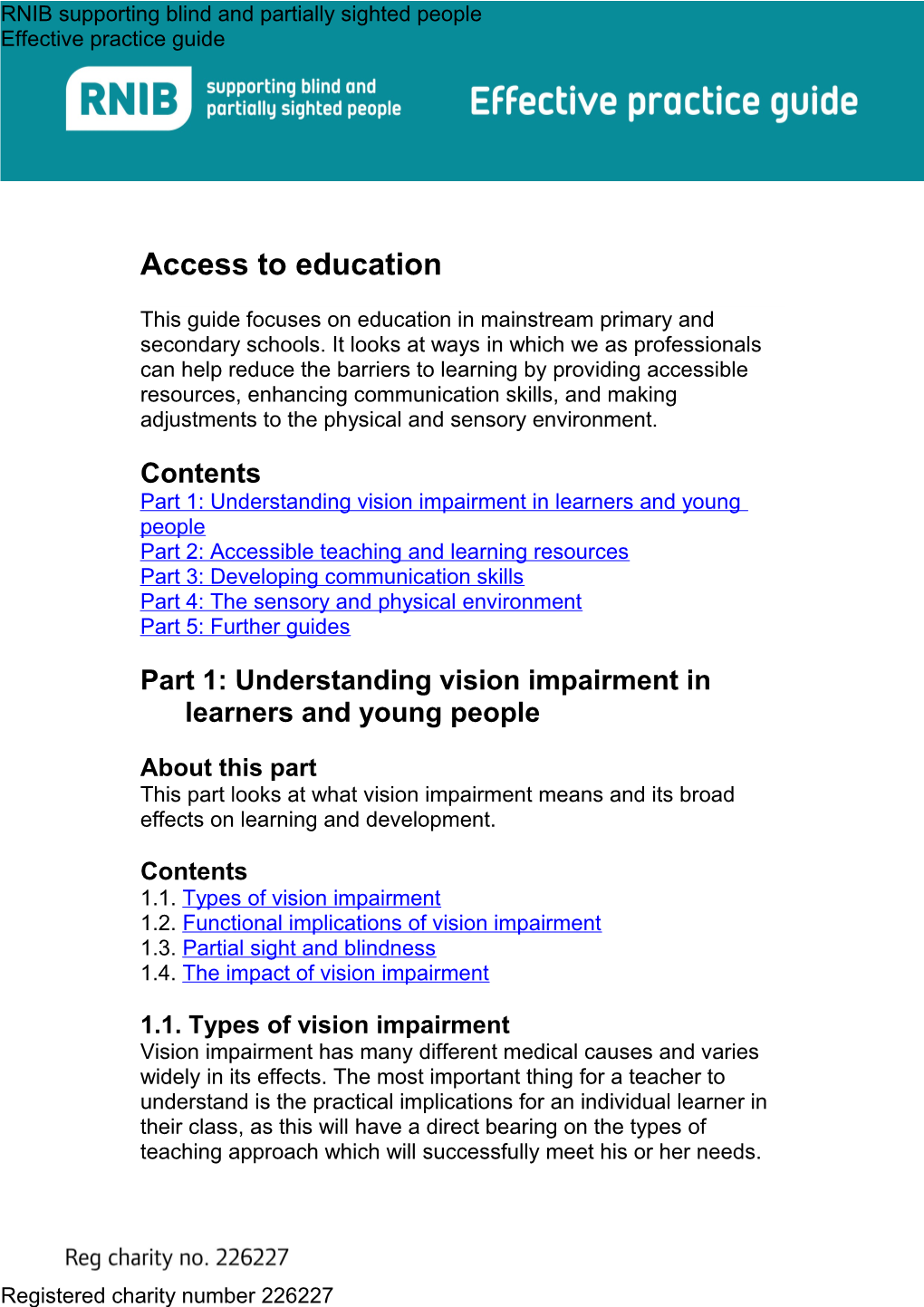 Functional Vision Assessment