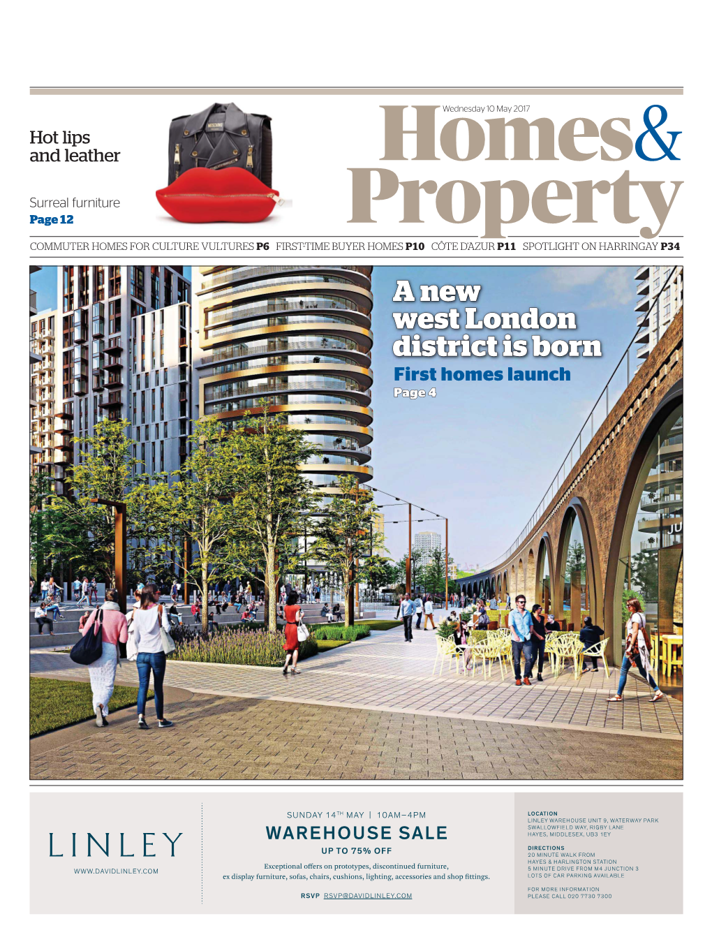 A New West London District Is Born First Homes Launch Page 4 2 WEDNESDAY 10 MAY 2017 EVENING STANDARD Homes & Property | News
