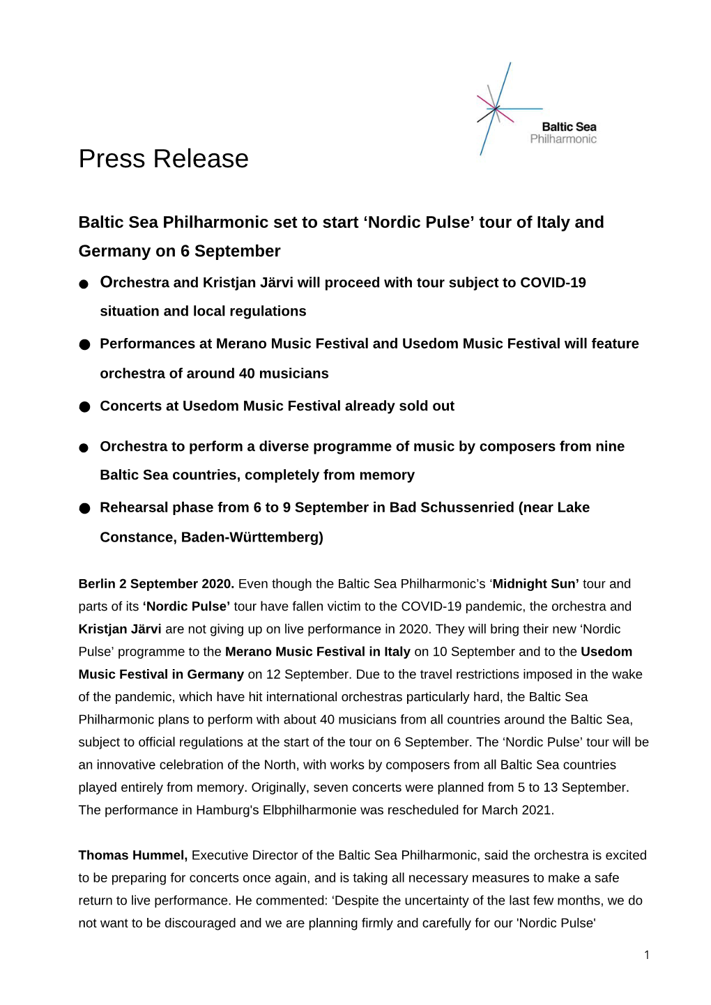 Press Release