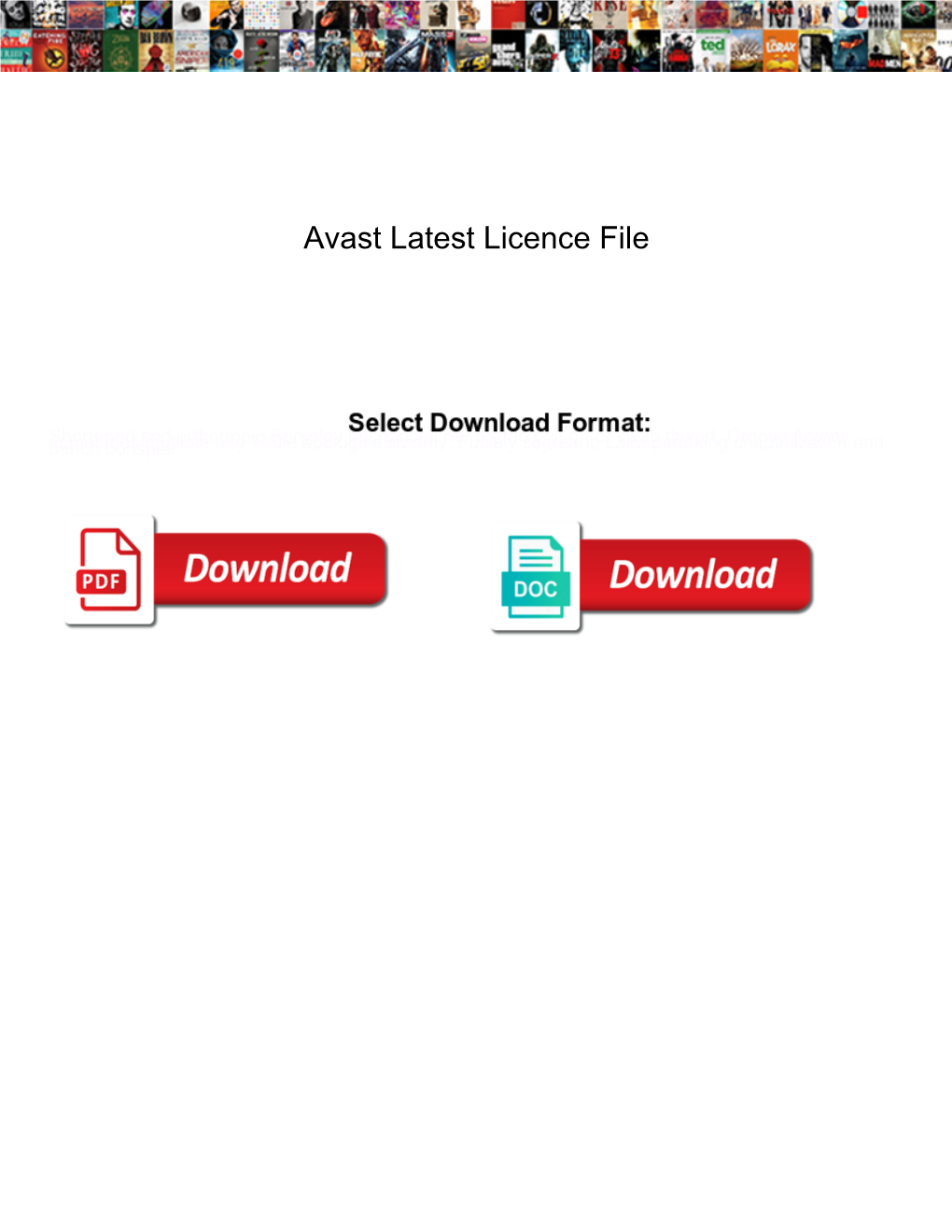 Avast Latest Licence File