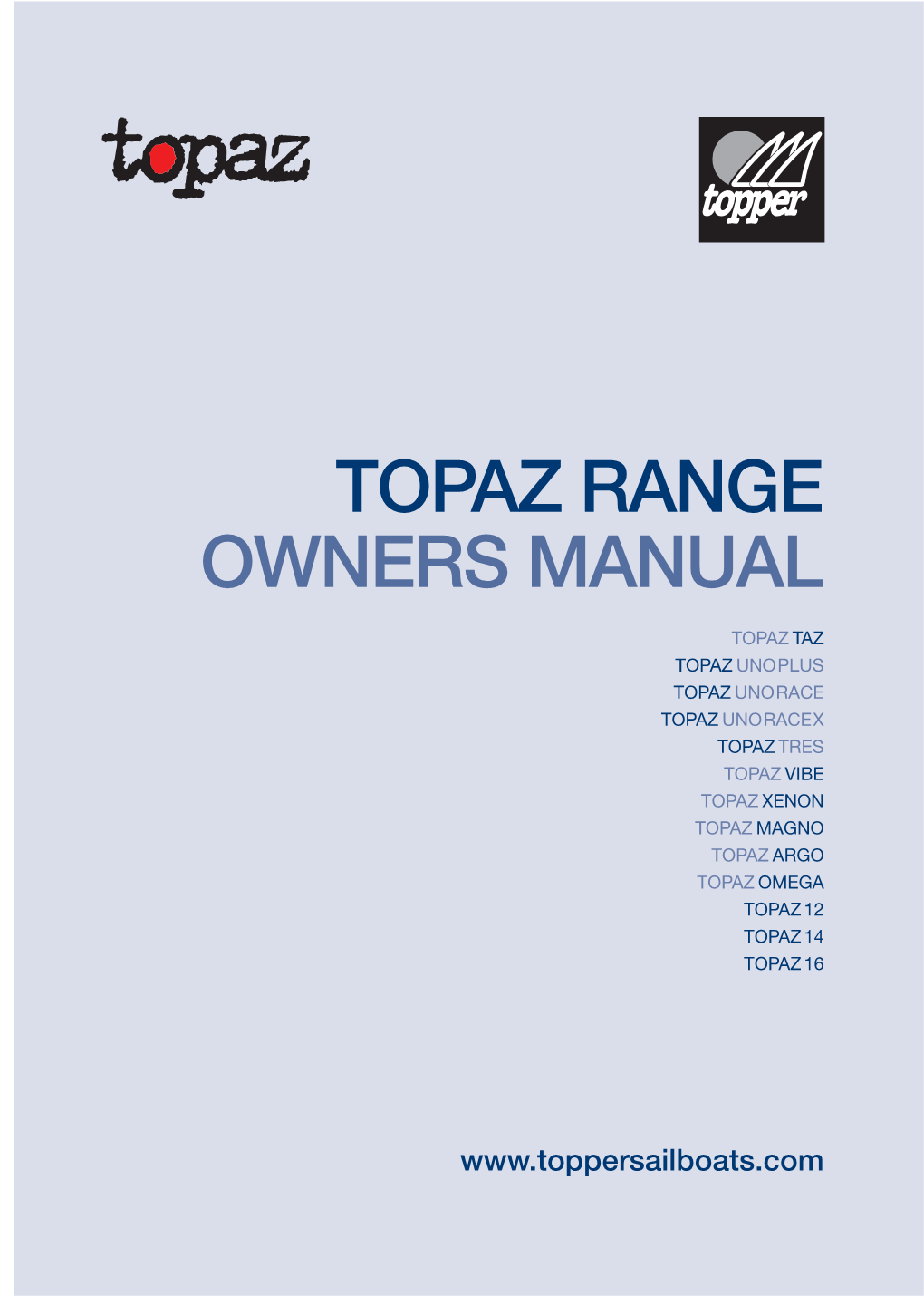 Topaz Range Owners Manual