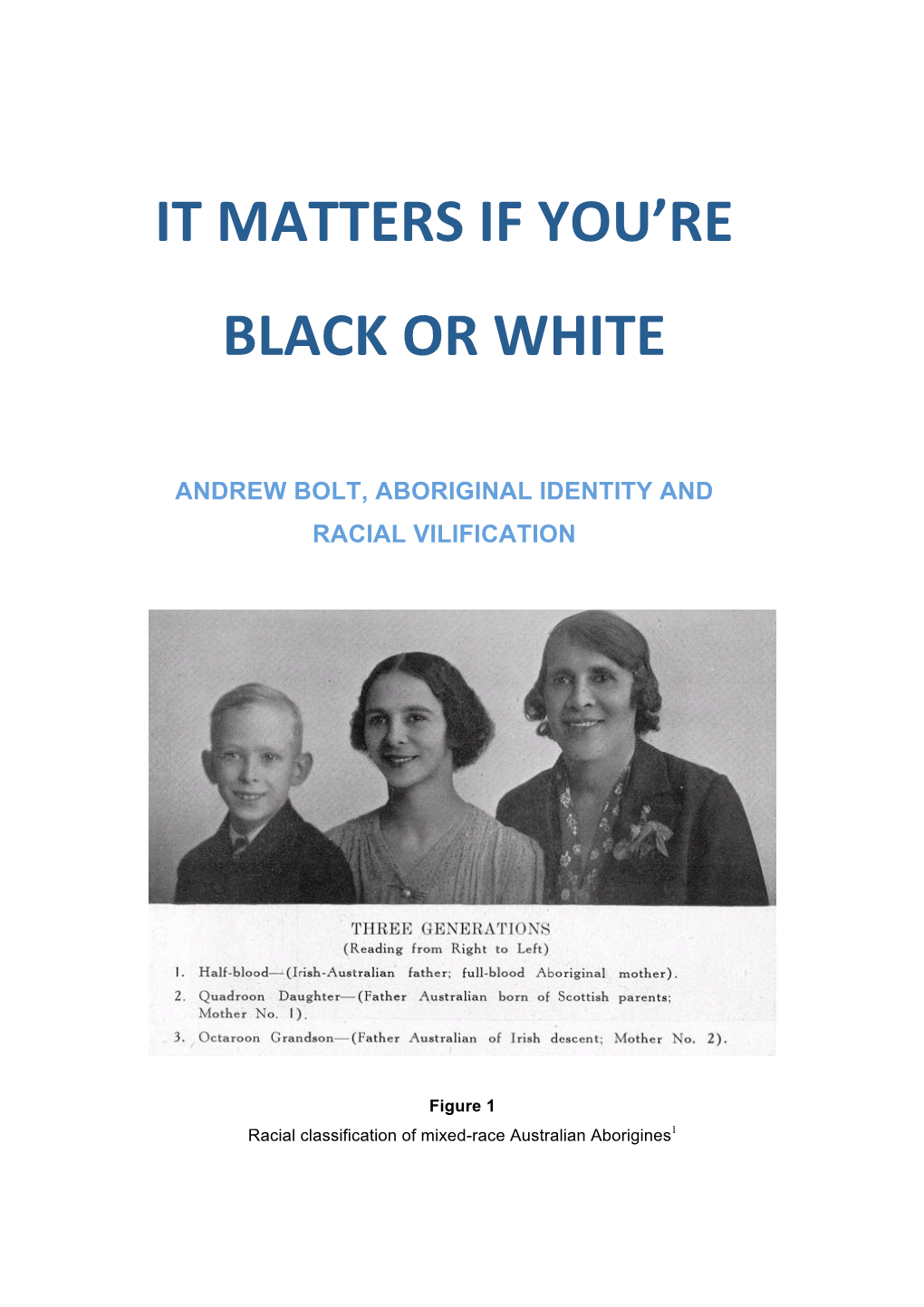 Lenka Sraj, Andrew Bolt, Aboriginal Identity & Racial Vilification, 2011