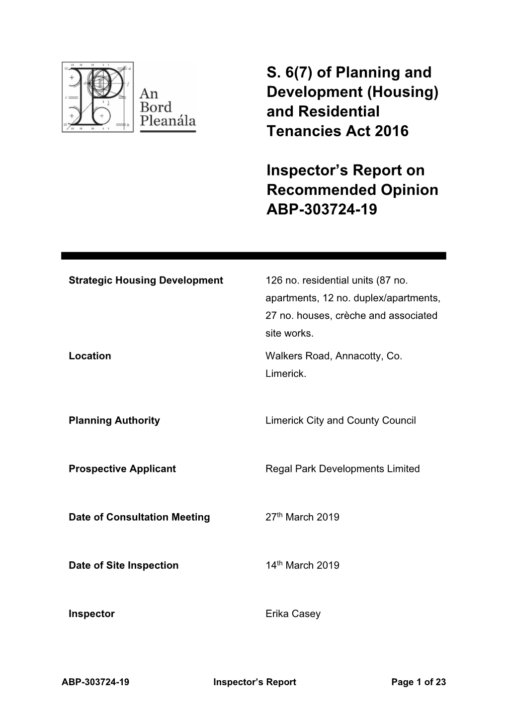 (Housing) and Residential Tenancies Act 2016