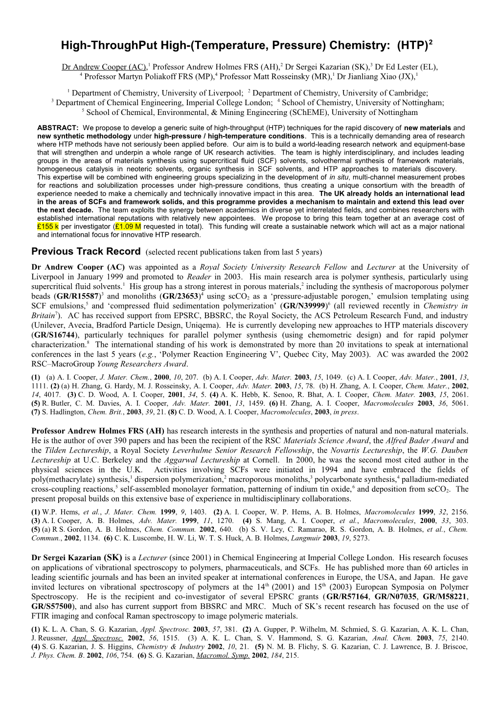 High-Throughput Synthesis and Characterization