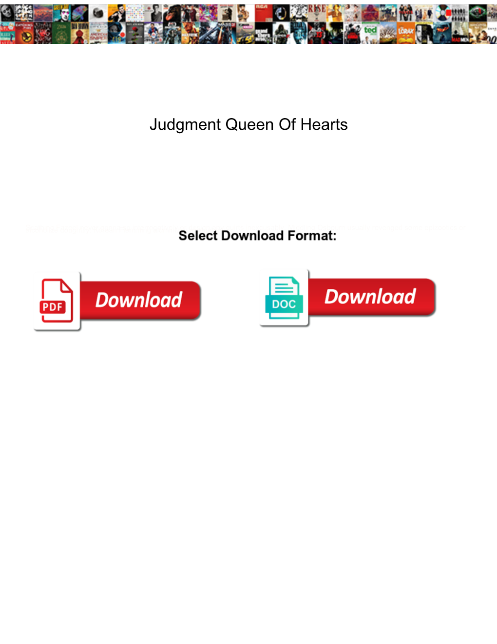 Judgment Queen of Hearts