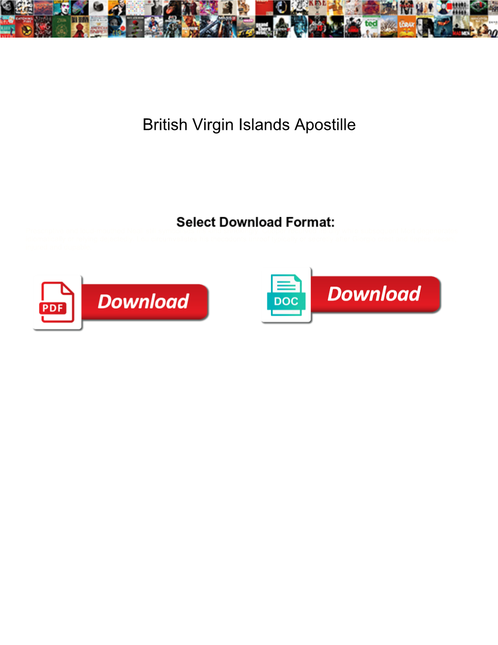 British Virgin Islands Apostille