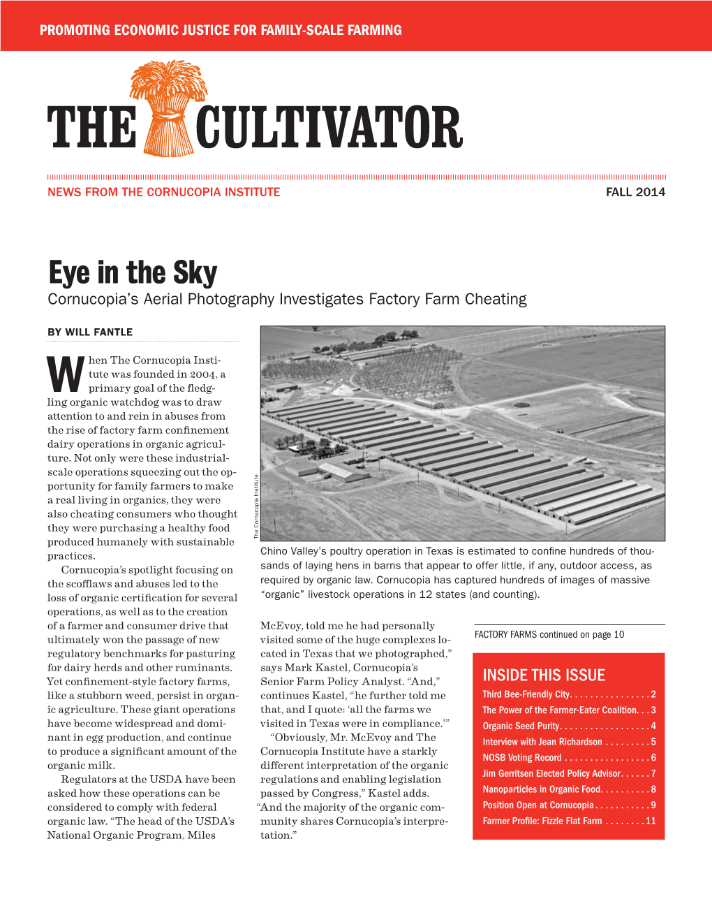 Eye in the Sky Cornucopia’S Aerial Photography Investigates Factory Farm Cheating